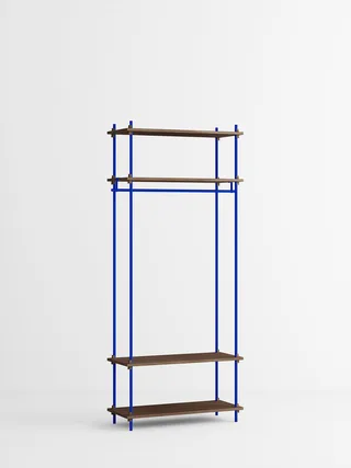 Shelving System – s.200.1.F by MOEBE in Smoked-Oak/Deep-Blue – product photo 4 of 4
