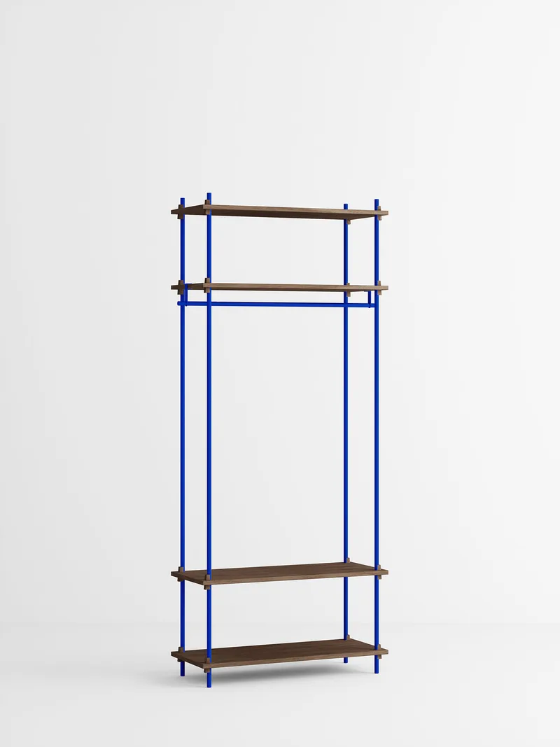 Shelving System – s.200.1.F by MOEBE in Smoked-Oak/Deep-Blue – product photo 4 of 4