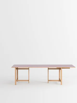 Rectangular Dining Table de MOEBE en 160 cm, 2, Burgundy – photo du produit 8 sur 13