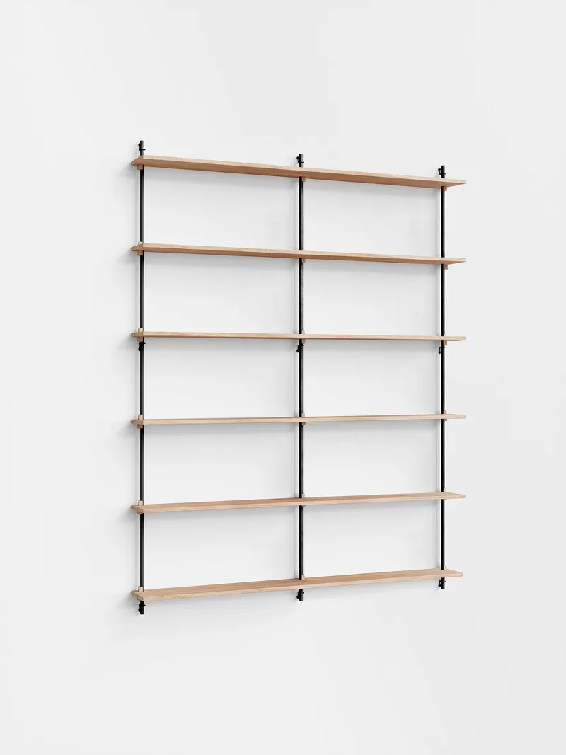 Wall Shelving – ws.200.2.B by MOEBE in Black – product photo 2 of 14