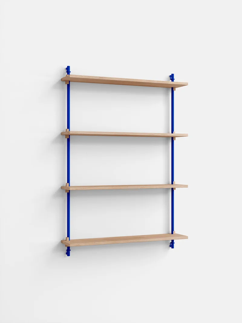 Wall Shelving – ws.115.1 de MOEBE en Oak/Deep-Blue – photo du produit 4 sur 4