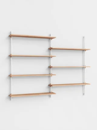 Wall Shelving – ws.115.2 van MOEBE in Oak/White – productfoto 5 van 5