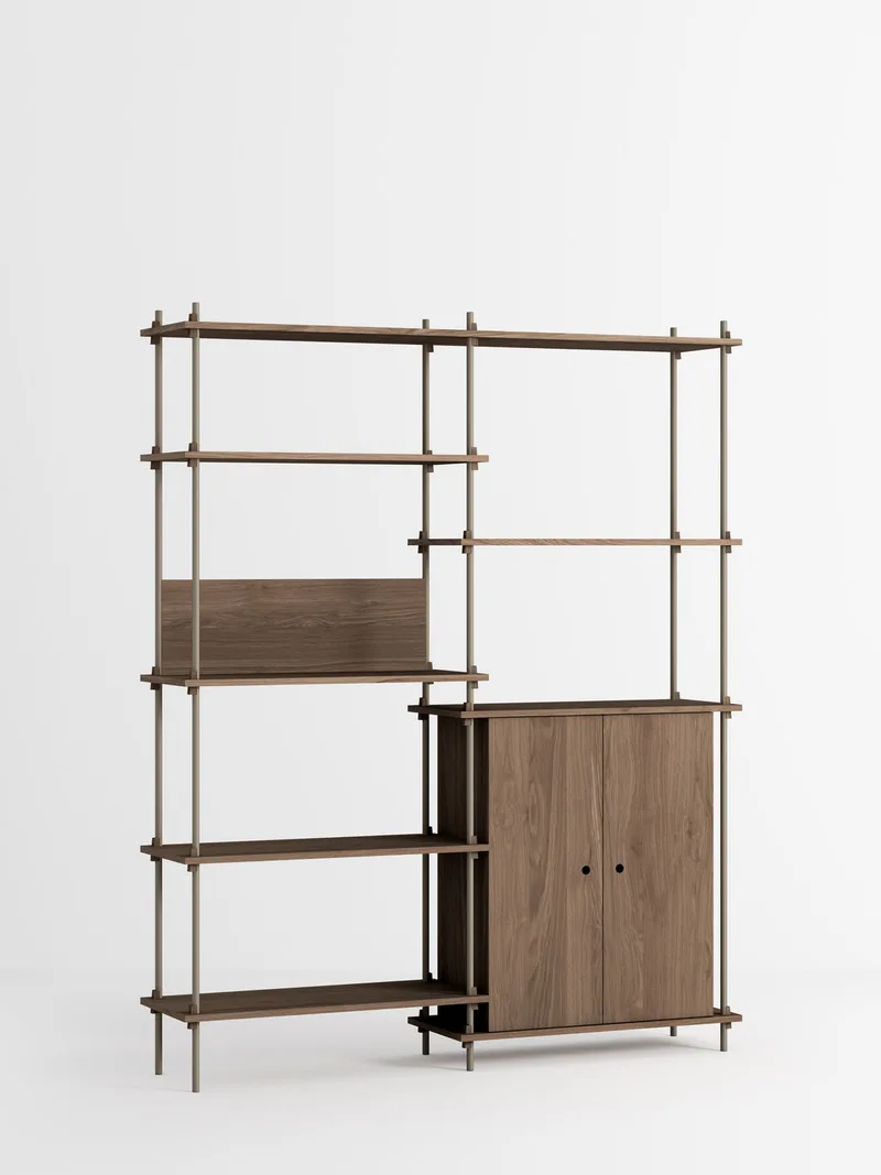 Shelving System – s.200.2.I van MOEBE in Smoked-Oak/Warm-Grey – productfoto 4 van 4