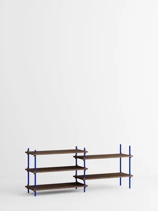 Shelving System – s.65.2.A von MOEBE in Smoked-Oak/Deep-Blue – Produktfoto 4 von 4