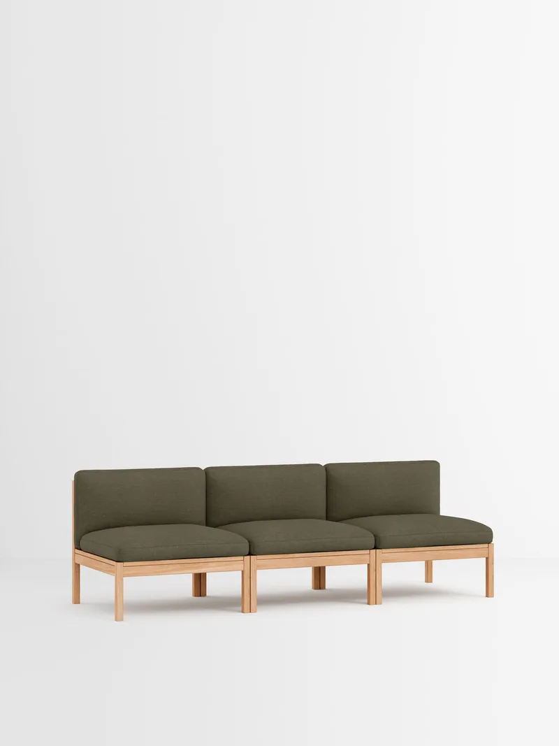 3 Seater Sofa van MOEBE in Autumn, Autumn 101, Oak – productfoto 28 van 34