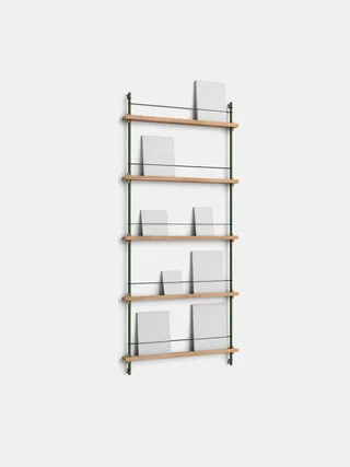 Magazine Shelving – MS.180.1 von MOEBE in Oak/Pine-Green – Produktfoto 11 von 11