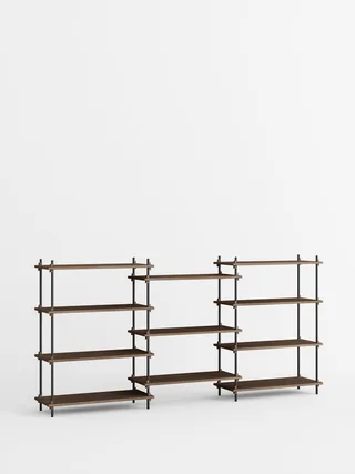 Shelving System – s.115.3.A von MOEBE in Smoked-Oak/Black – Produktfoto 4 von 4