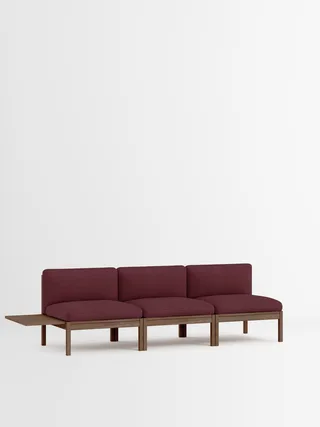 3 Seater Sofa with 1 Side Table by MOEBE in Autumn, Autumn 681, Smoked Oak – product photo 35 of 35