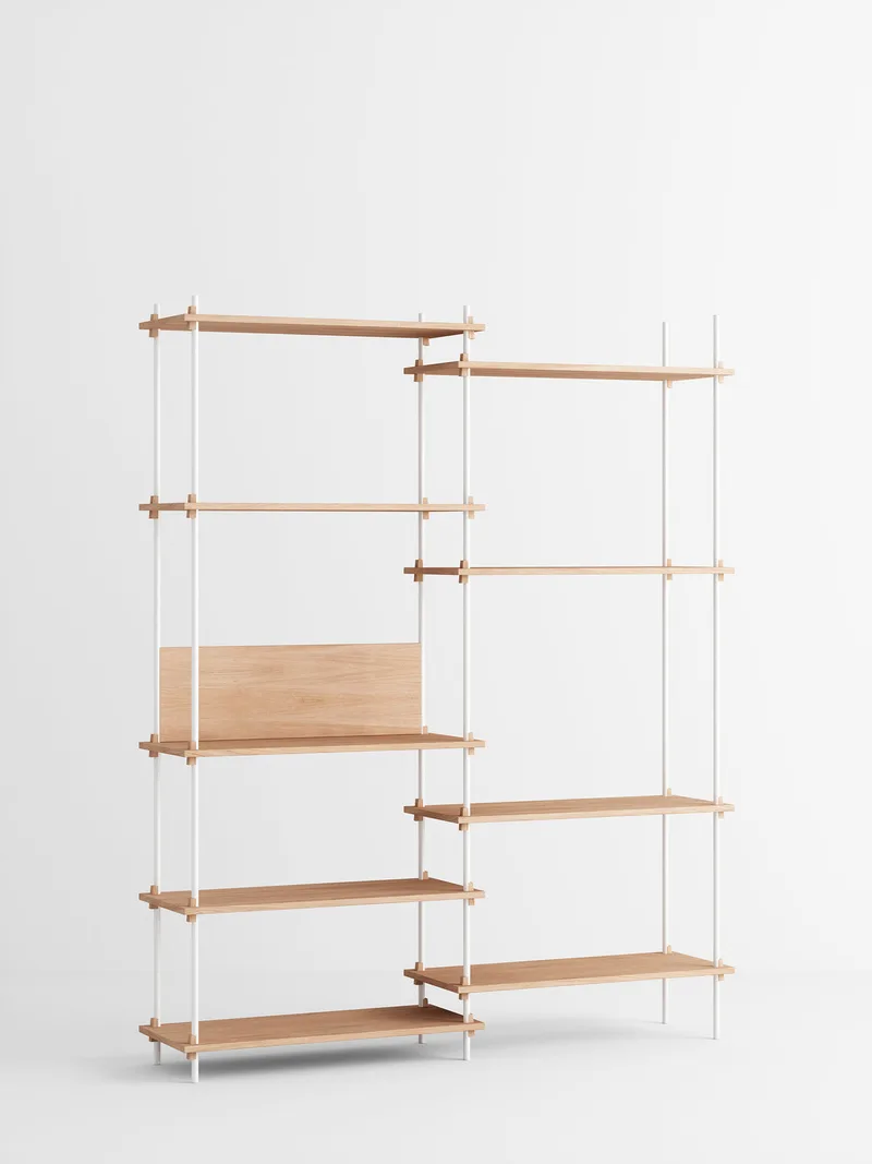 Shelving System – s.200.2.A van MOEBE in Oak/White – productfoto 4 van 4