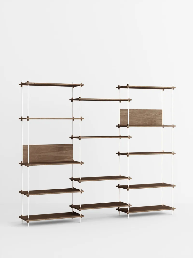 Shelving System – s.200.3.A de MOEBE en Smoked-Oak/White – photo du produit 4 sur 4