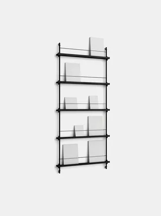 Magazine Shelving – MS.180.1 van MOEBE in Black – productfoto 1 van 10
