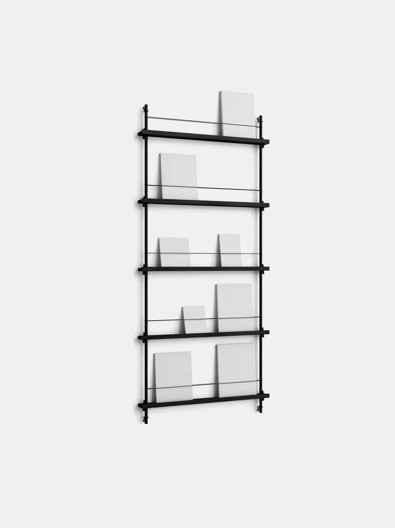 Magazine Shelving – MS.180.1 van MOEBE in Black – productfoto 1 van 10