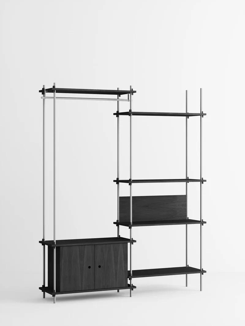 Shelving System – s.200.2.G van MOEBE in Black – productfoto 2 van 4