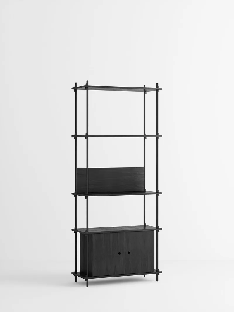 Shelving System – s.200.1.B van MOEBE in Black – productfoto 4 van 4