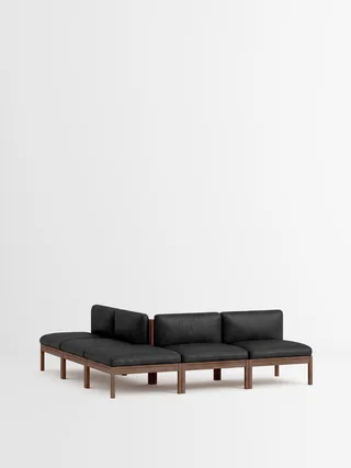 Mixed Combination C by MOEBE in Leather, Black Leather, Smoked Oak – product photo 35 of 35