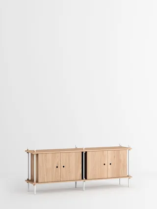 Shelving System – s.65.2.D by MOEBE in Oak/White – product photo 4 of 4