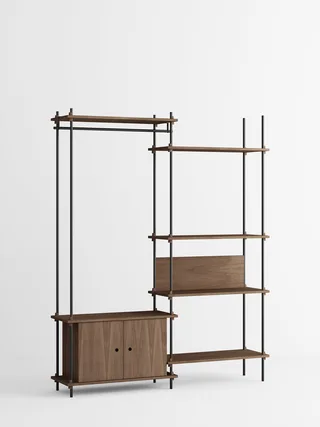 Shelving System – s.200.2.G by MOEBE in Smoked-Oak/Black – product photo 4 of 4