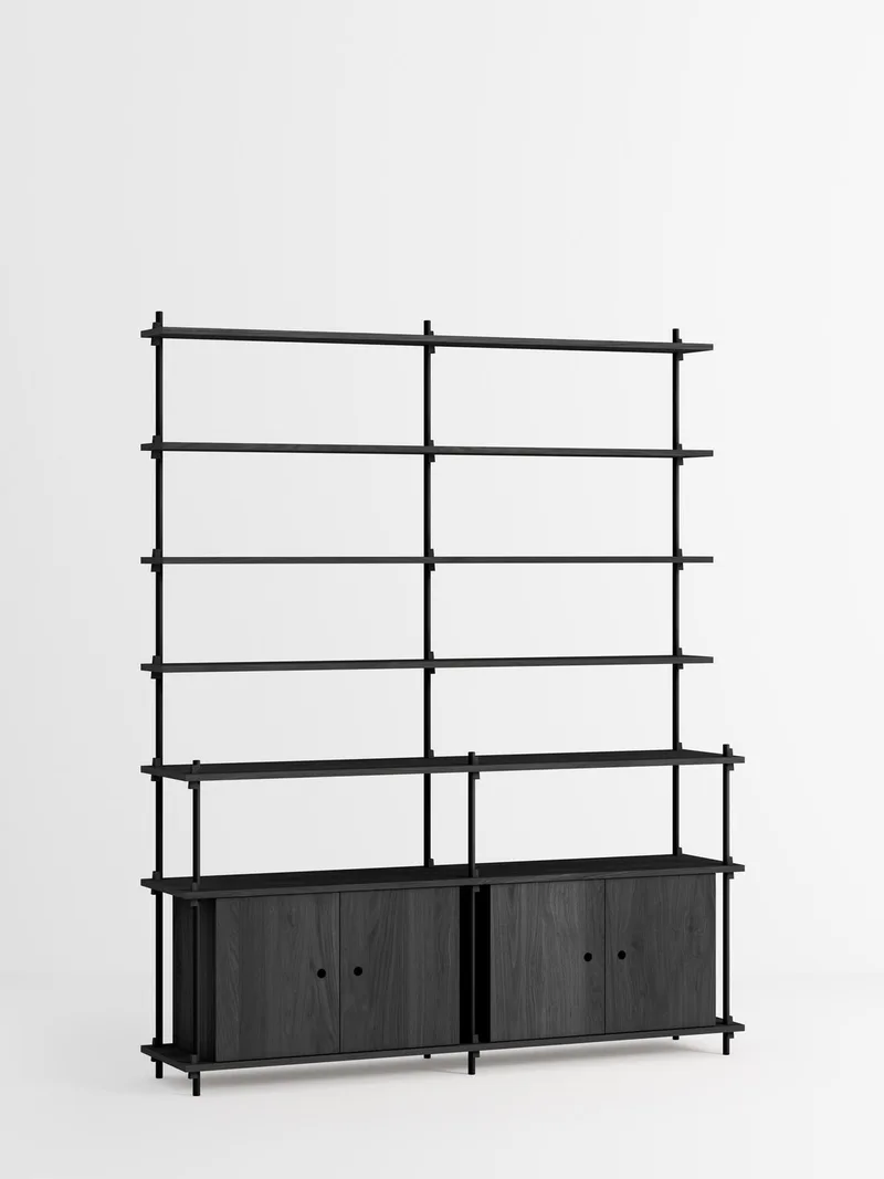 Shelving System – s.200.2.H de MOEBE en Black – photo du produit 4 sur 4