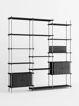 Shelving System – s.255.3.B by MOEBE in Black – product photo 2 of 4