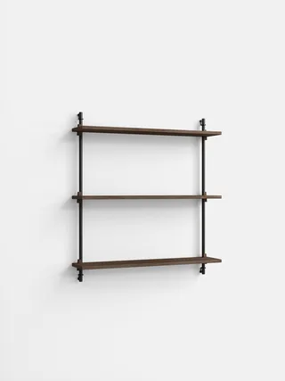 Wall Shelving – ws.85.1 van MOEBE in Smoked-Oak/Black – productfoto 4 van 4