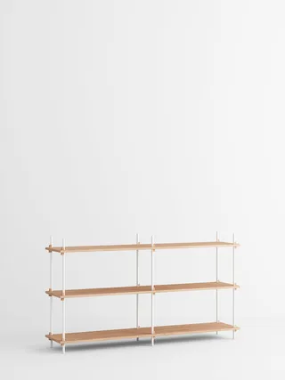 Shelving System – s.85.2.B de MOEBE en Oak/White – photo du produit 4 sur 4