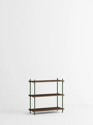 Shelving System – s.85.1.A by MOEBE in Smoked-Oak/Pine-Green – product photo 4 of 4
