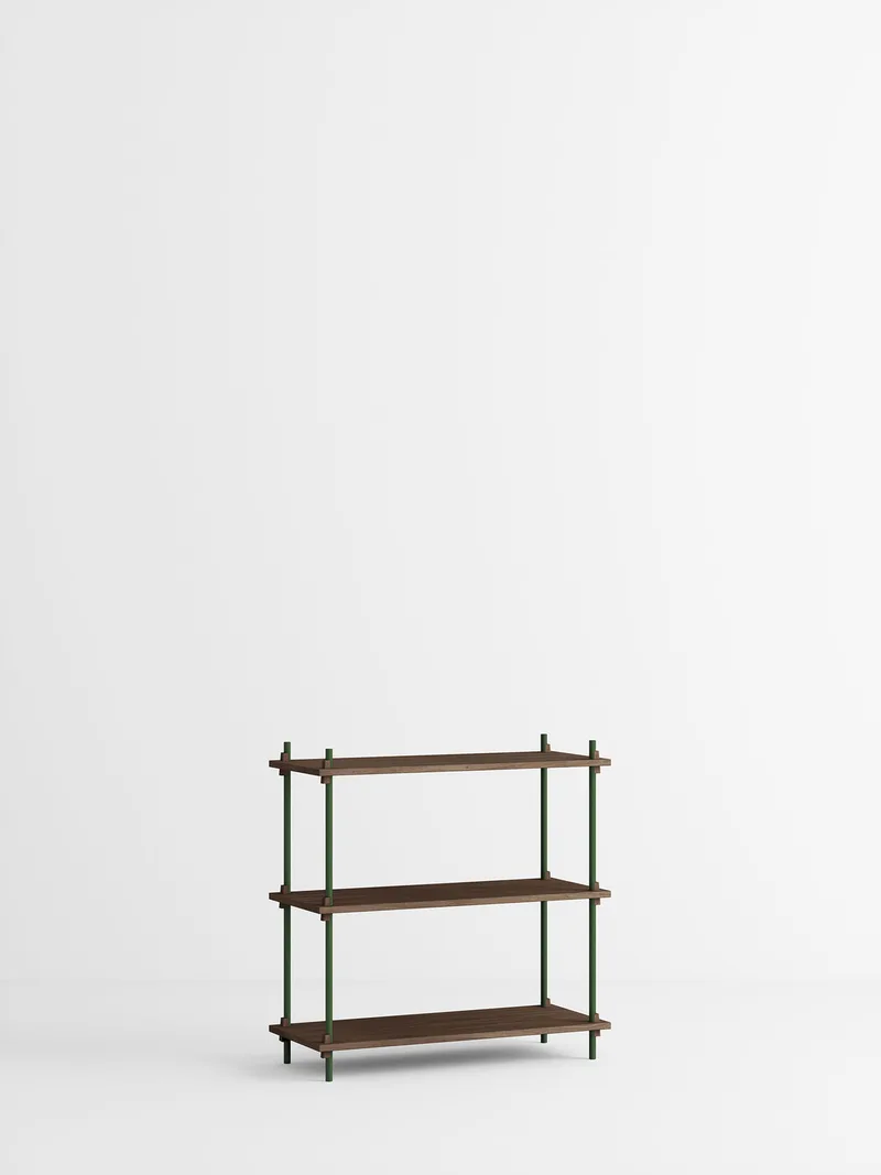 Shelving System – s.85.1.A by MOEBE in Smoked-Oak/Pine-Green – product photo 4 of 4
