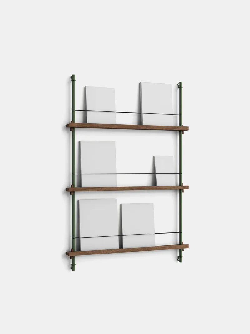 Magazine Shelving – Signifly de MOEBE en Smoked-Oak/Pine-Green – photo du produit
