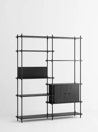 Shelving System – s.200.2.C von MOEBE in Black – Produktfoto 4 von 4
