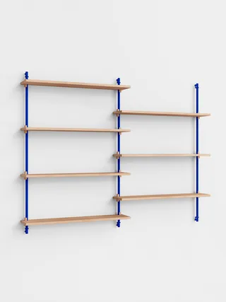 Wall Shelving – ws.115.2 van MOEBE in Oak/Deep-Blue – productfoto 5 van 5