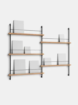 Magazine Shelving – MS.115.2 by MOEBE in Oak/Black – product photo 14 of 14