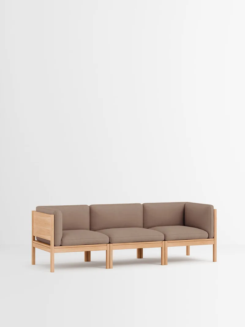 3 Seater Sofa with Sides von MOEBE in Autumn, Autumn 101, Oak – Produktfoto 11 von 34