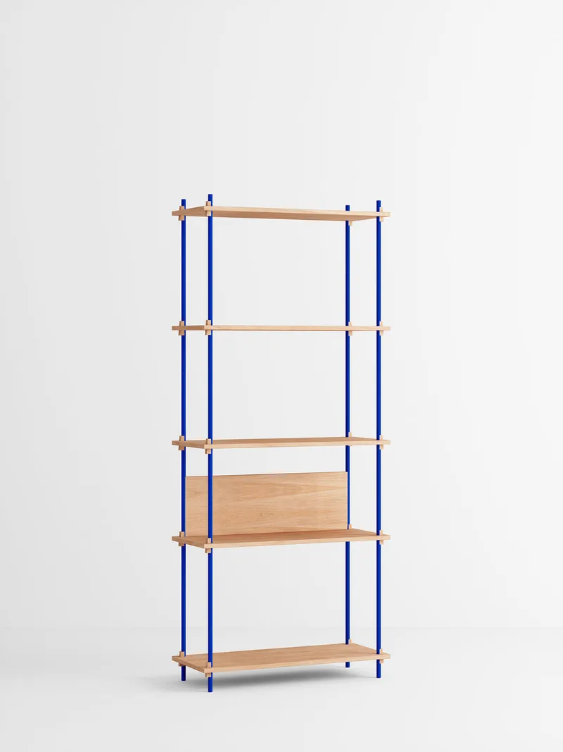 Shelving System – s.200.1.A van MOEBE in Oak/Deep-Blue – productfoto 4 van 4