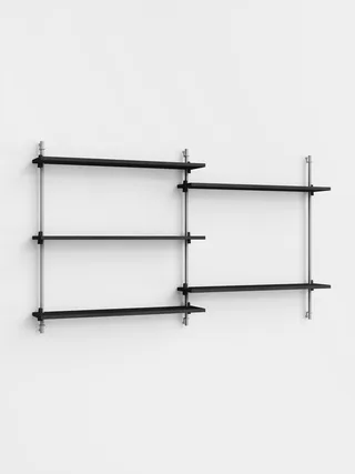 Wall Shelving – ws.85.2 by MOEBE in Black – product photo 2 of 4