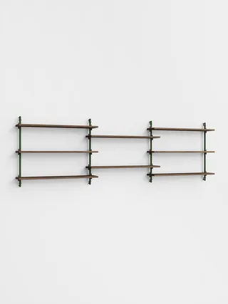 Wall Shelving – ws.65.3 by MOEBE in Smoked-Oak/Pine-Green – product photo 4 of 4