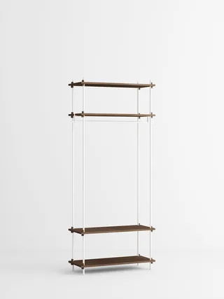 Shelving System – s.200.1.F von MOEBE in Smoked-Oak/White – Produktfoto 4 von 4