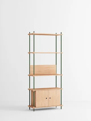 Shelving System – s.200.1.B van MOEBE in Oak/Pine-Green – productfoto 4 van 4