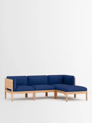 3 Seater Sofa with Sides + Chaise Longue von MOEBE in Autumn, Autumn 971, Oak – Produktfoto 15 von 34