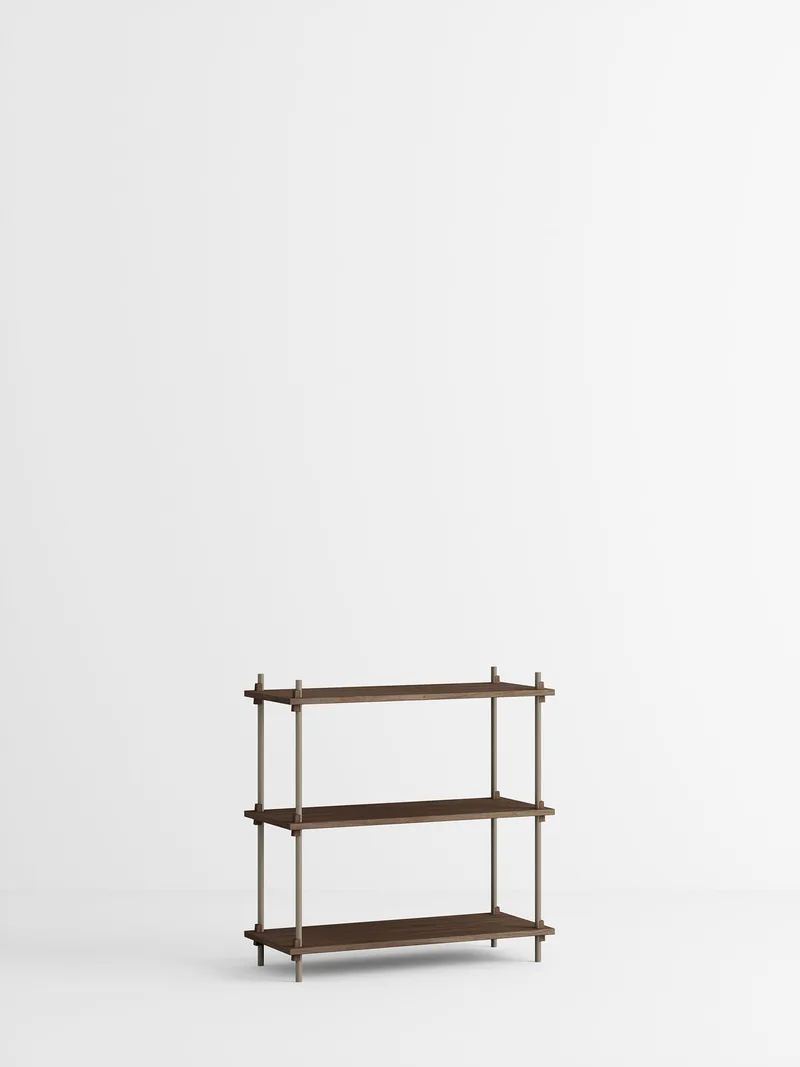 Shelving System – s.85.1.A von MOEBE in Smoked-Oak/Warm-Grey – Produktfoto 4 von 4