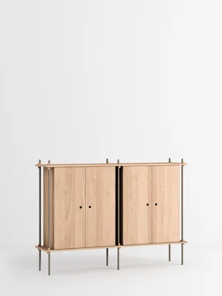 Shelving System – s.115.2.E de MOEBE en Oak/Warm-Grey – photo du produit 4 sur 4
