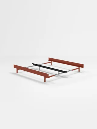 Bed 90 – 180 cm (Low) by MOEBE in Terracotta, None, I'll get my own – product photo 15 of 15