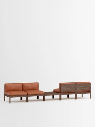 Mixed Combination B by MOEBE in Leather, Cognac Leather, Smoked Oak – product photo 35 of 35