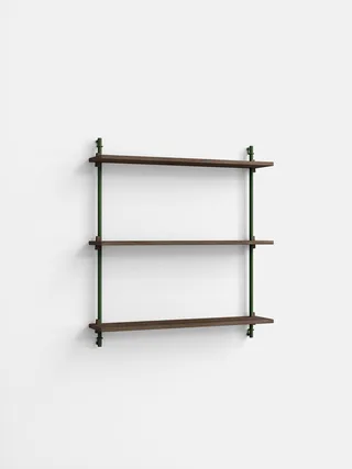 Wall Shelving – ws.85.1 de MOEBE en Smoked-Oak/Pine-Green – photo du produit 4 sur 4