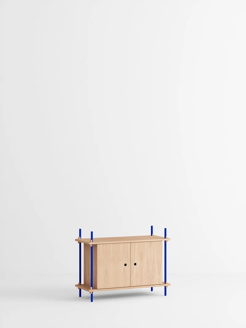 Shelving System – s.65.1.B by MOEBE in Oak/Deep-Blue – product photo 4 of 4