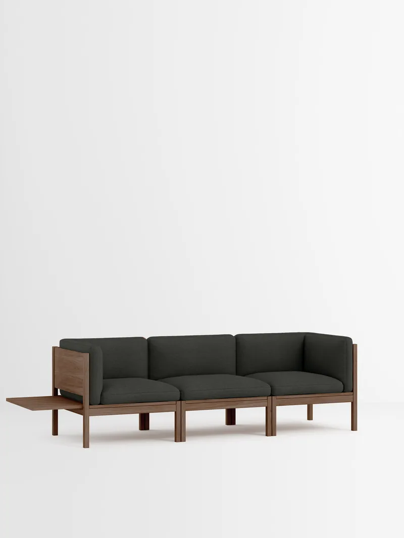 3 Seater Sofa with Sides + 1 Side Table by MOEBE in Re-Wool 2, Re-Wool 2 – 198, Smoked Oak – product photo 35 of 35