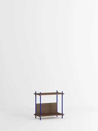 Shelving System – s.65.1.C von MOEBE in Smoked-Oak/Deep-Blue – Produktfoto 4 von 4