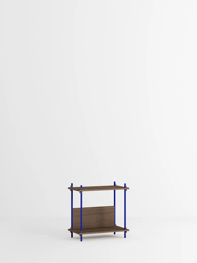 Shelving System – s.65.1.C von MOEBE in Smoked-Oak/Deep-Blue – Produktfoto 4 von 4