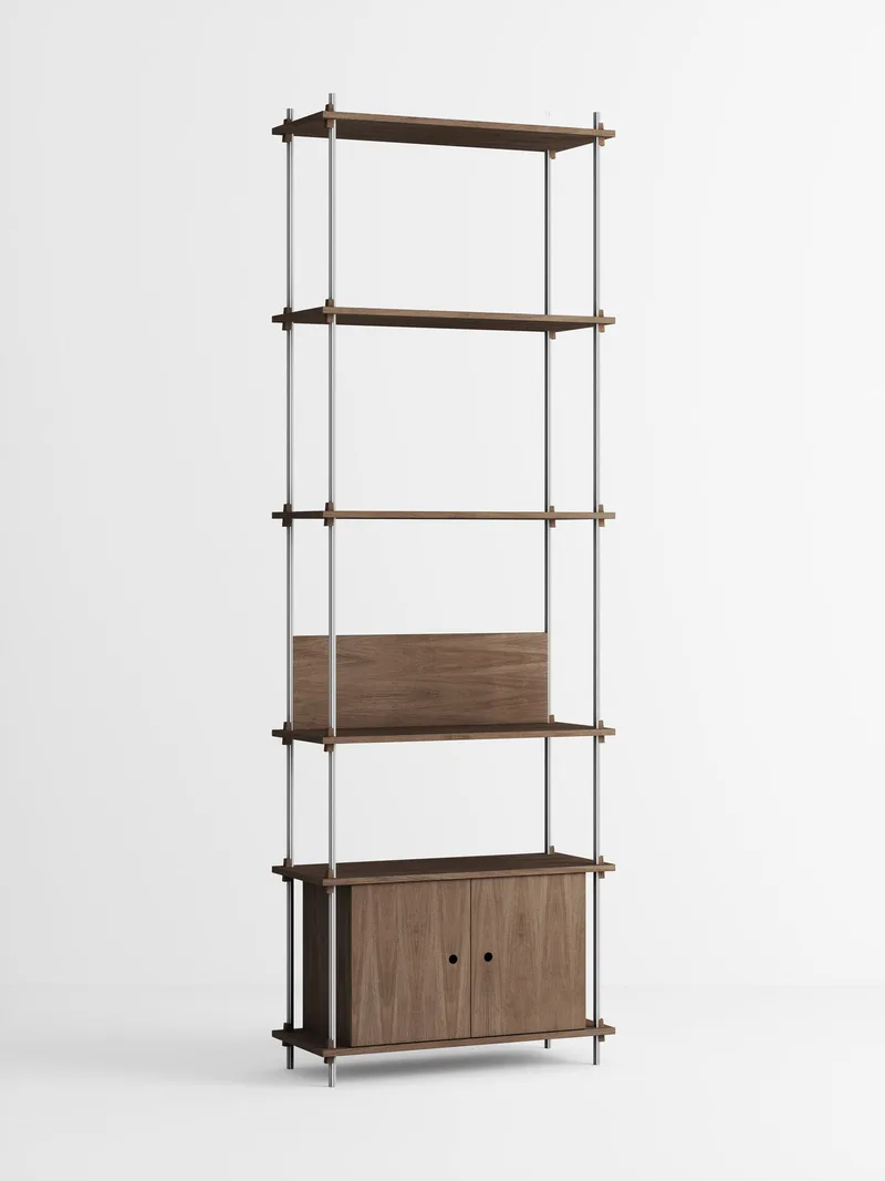 Shelving System – s.255.1.B de MOEBE en Black – photo du produit 3 sur 4