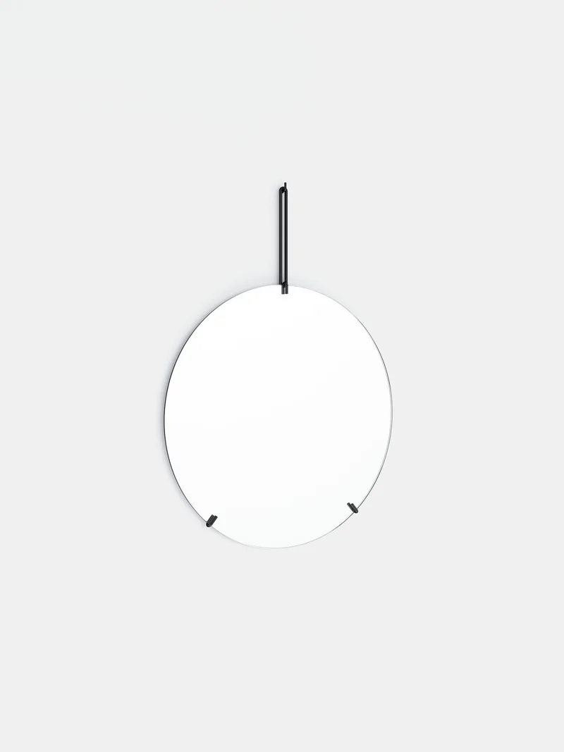 Wall Mirror by MOEBE in Ø30, Black – product photo 5 of 8