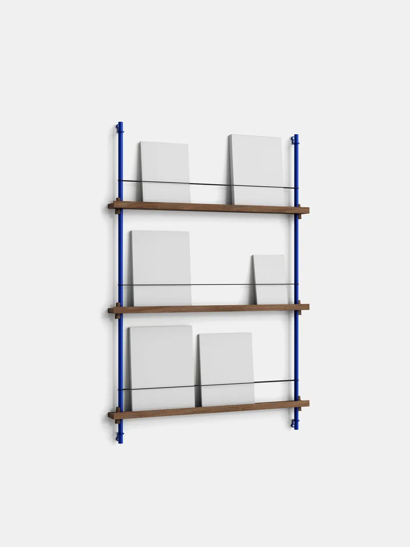 Magazine Shelving – MS.115.1 von MOEBE in Black/Stainless-Steel – Produktfoto 5 von 12